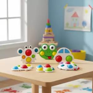 빅 푸쉬보드 푸쉬팝 버블 팝잇 뽁뽁이 피젯토이 스트레스 해소 장난감 소근육발달 (6p)