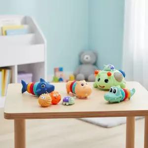 말랑이 촉감 끼워볼 4종세트 끼우기놀이 소근육발달 촉감발달 쌓기놀이 교구바구니 (대)