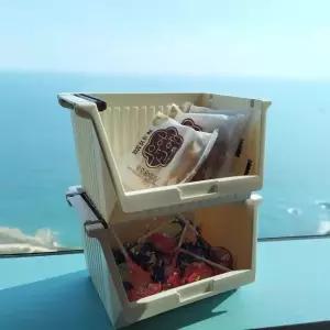 탕비실수납함 적재 탕비실 캔디초콜릿 결합고리 티백정리함 효율적인 (WFKKALO)