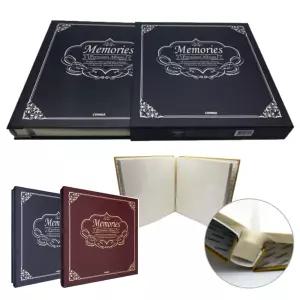 코니아 앨범 접착식 (40매) 사진보관함 포토북 여행 가족사진 사진첩 고급 국산 포켓