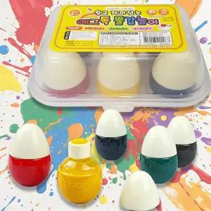 에그톡 허니 6칼라 물감 놀이 어린이 유아 유치원 교구 미술놀이 11번가
