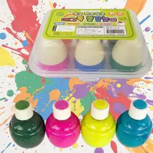 에그톡 스위트 6칼라 물감 놀이 어린이 유아 유치원 교구 미술놀이