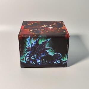 DIY 유희왕! 프로메테우스 불꽃의 주인 Q 버전 카드 보관함 가죽 컬렉션 상자 선물 장난감