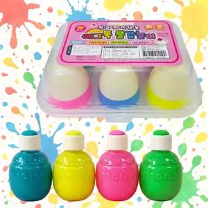 에그톡 러블리 형광 6칼라 물감 놀이 어린이 유아 유치원 교구 미술놀이 11번가