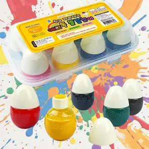 에그톡 레인보우 8칼라 물감 놀이 어린이 유아 유치원 교구 미술놀이 11번가