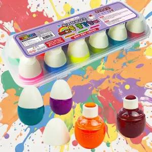 에그톡 빈센트 12칼라 물감 놀이 어린이 유아 유치원 교구 미술놀이