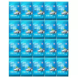 스카트 한 장으로 편리한 세차 물티슈 9매 x 20개/차량티슈/자동차물티슈/내부세차