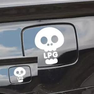 자동차 주유구 스티커 해골 디자인 LPG 차량용 장식 (WFKKYBN)