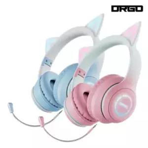 디알고 고양이귀 게임 게이밍 어린이 인강용 어학용 블루투스 헤드폰 헤드셋 BH029M