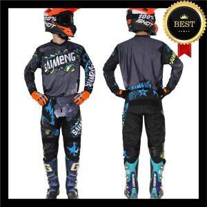 2022 SAIMENG 레이싱 MX 바지 및 저지, 모토크로스 세트, 남성용 복장, 비포장 도로용 오토바이 콤보 슈트