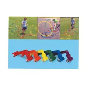 후프클립 6개세트 후프미포함 훌라후프지지대 터널만들기 미니골대만들기