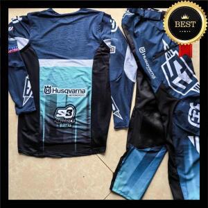2025 husqvarna 모토 기어 세트 오토바이 탑 오프로드 MX 콤보 블랙 저지 및