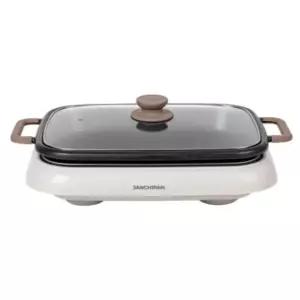 도무스 잔치팬 전팬 전기그릴 구이팬 사각 글라스 BNA