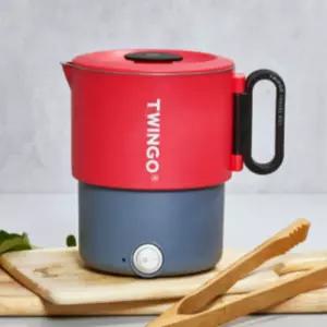 도무스 접이식 라면 포트 여행용 캠핑 110V 겸용 레드 BNA