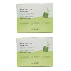 더샘 힐링티 클렌징 여행용 코튼 패드 1BOX 30매 X2개 BNS