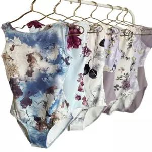 성인발레복 보트넥 레오타드 무용 연습복 공연용