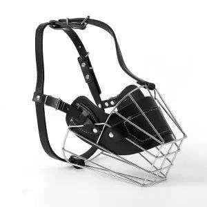 입마개 강아지 대형견 짖음방지 스틸