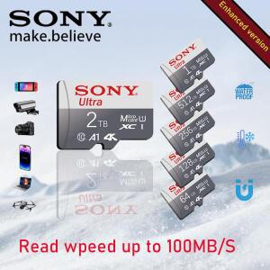 소니  마이크로 SD 카드 2TB 대용량 메모리 512GB 256GB U3 4K 플래시 폰 카메라 태블릿 PC용