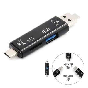5In 1 Usb 3.1 카드 리더기 고속 SD TF 마이크로 유형 C USB 메모리 OTG