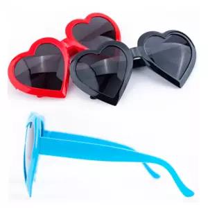 하트 선글라스 5개 단체 파티 여행 사진촬영 소품