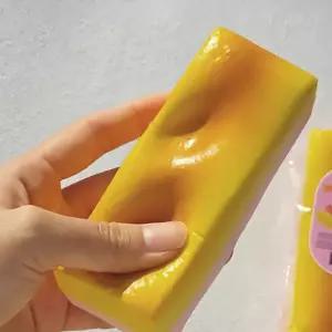 카스테라 빵모양 손으로만지작 말랑이 스퀴시