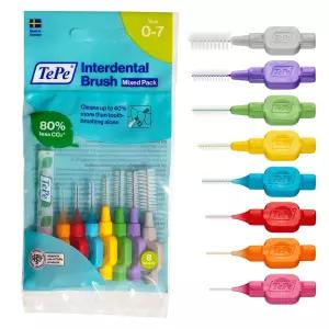 TePe 인터덴탈 브러쉬 오리지널 치아 세정을 위한 부드러운 칫솔 믹스 팩