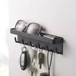 [룽스]자석 현관선반 다용도 현관문걸이 철제 선반 2컬러