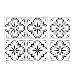 [룽스]논 욕조스티커 논(6매)레트로 패턴1 GS-7701