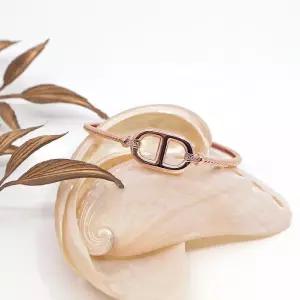 14k 민자 타원형 꽈배기 뱅글 팔찌 OPGDB1413