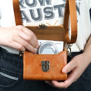 카메라 가방 소형 크로스 바디 백 파우치 커버 보관 범호환  Sony ZV-1 MarkII Canon G7X RX100 어깨