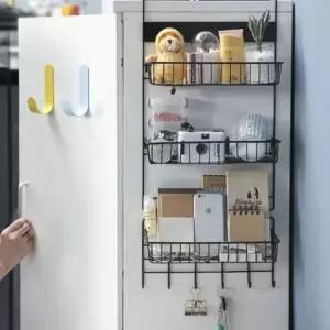 무타공 냉장고 사이드랙 선반 철제 양념선반 틈새 거치대