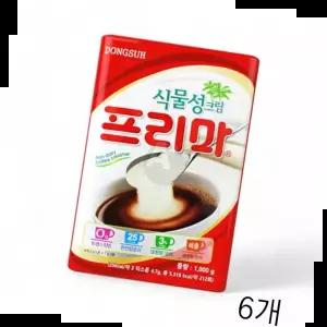 프리마원두용 동서식품 식물성크림 프리마 X 프림 자판기 1kg 6개