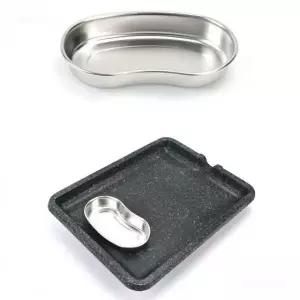 스텐 캠핑용 불판 반찬 접시 고기 구이 간식용 다용도 테이블웨어