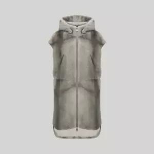 [사바티에](강남점)슬라이트쉬어드 밍크 후드베스트 (W11151OS)