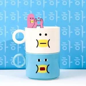 캐릭터 도자기 머그컵 385ml 커피잔 다양한 디자인 개인컵 찻잔 (WFKN0DX)