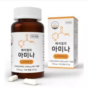 배석철의 아미나 비타민B3 미국산 고함량 나이아신아마이드 500mg