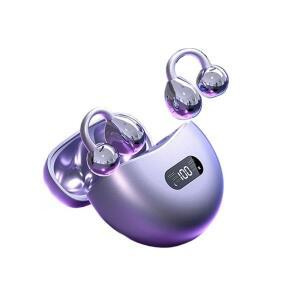 무선 골전도 이어폰 블루투스 5.4 OWS 클립형 스포츠 헤드셋 (LED 디스플레이 포함, 헬스장/러닝용)