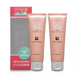 케어존 아크네 클래리파잉 폼 클렌저 130ml+130ml