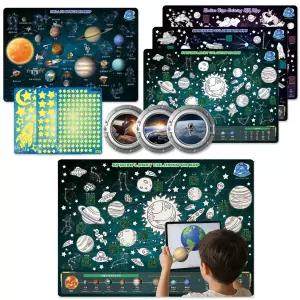 우주 지도 학습벽보 기본 세트 + AR 교육 앱ㅣ유아 초등 과학 포스터 쥬키토키