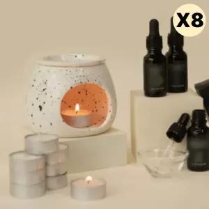 코코도르 로즈마리 향 캔들 오일버너 세트 캠핑 X8SET BNA
