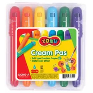 동아 펜타입 어린이 아기 부드러운 수채화 크레파스 6색 어린이집 미술 크레용 활동 아동 용품 초등 학교