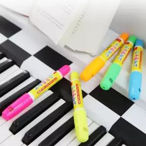 동아 부드러운 고체 스틱 번지지 않는 형광 마카 펜 5색 세트 형광색 노랑색 주황색 팬 밑줄 중요 표시 라