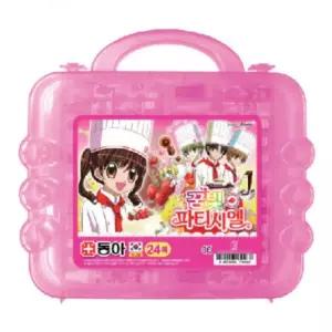 초등 학교 여아용 핑크 캐릭터 크레파스 24색 미술 학습 준비물 부드러운 6살 7살 단체 선물 크래용 오일