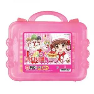 초등 학교 여아용 핑크 캐릭터 크레파스 36색 미술 학습 준비물 부드러운 6살 7살 단체 선물 크래용 오일