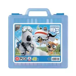 랜덤 48색 부드러운 초등 학생 남아용 파랑 캐릭터 크레파스 6살 7살 단체 선물 크래용 학교 준비물 오일