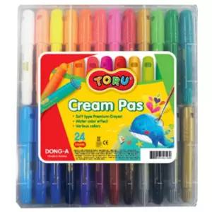 동아 펜타입 어린이 아기 부드러운 유아 크레파스 24색 어린이집 미술 활동 크레용 아동 용품 초등 학교 학