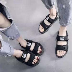 남녀공용 찍찍이샌들 스트랩샌들 커플슬리퍼 2컬러 WCA3AD3