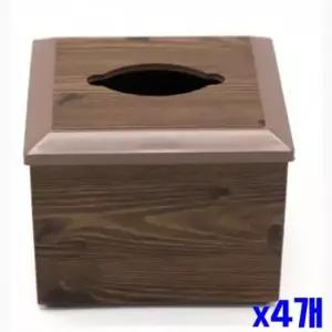 WL 뚜껑이 들뜨지 않는 우드 냅킨함 X4개 냅킨통 냅킨케이스 식당냅킨 업소용냅킨함