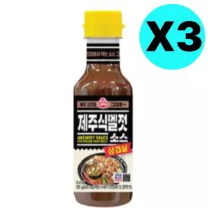 오뚜기 삼겹살 제주식 멜젓 소스 멸치젓 X3 수육 족발 BNS