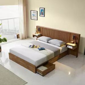 (수도권무료) 보루네오 템바 원목수납침대 킹사이즈 K DB4051